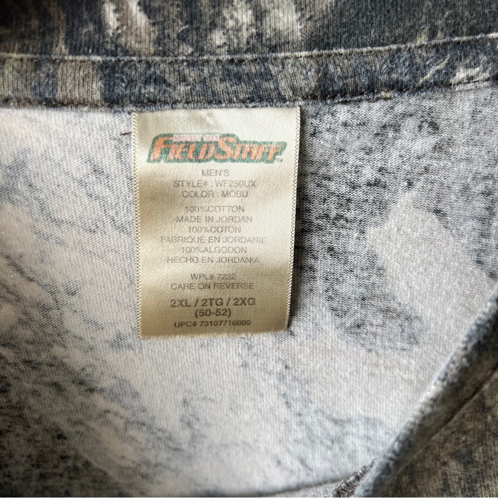 Mens Vintage Field Staff Green Pocket Camouflage All Over Print Sweatshirt 2XL - Picture 5 of 5